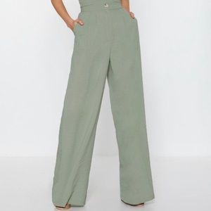 Mint High Waisted and Wide Leg Pants